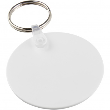 Logo trade promotional product photo of: Tait circle-shaped recycled keychain