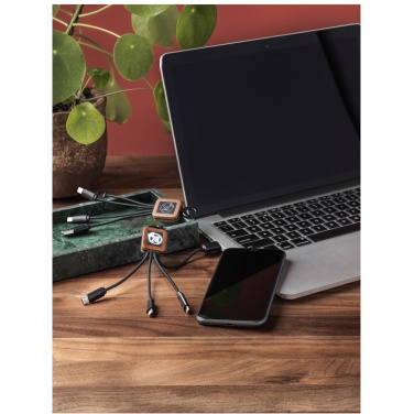Logotrade promotional item image of: SCX.design C19 wooden easy to use cable