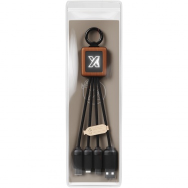 Logo trade promotional giveaways picture of: SCX.design C19 wooden easy to use cable