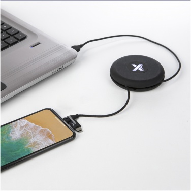 Logotrade promotional product picture of: SCX.design C18 3-in-1 travel light-up cable
