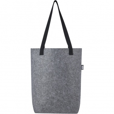 Logo trade promotional gifts picture of: Felta GRS recycled felt tote bag with wide bottom 12L