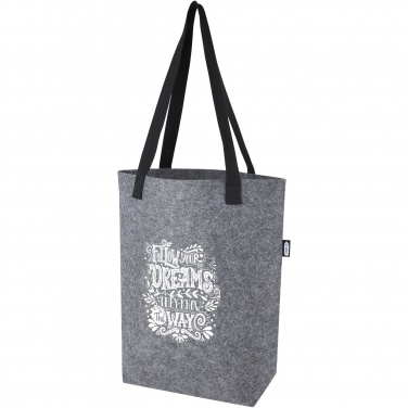 Logo trade promotional giveaways picture of: Felta GRS recycled felt tote bag with wide bottom 12L