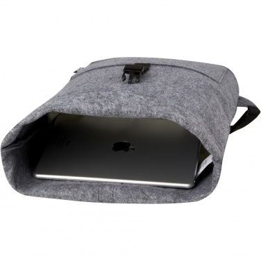 Logotrade promotional items photo of: Felta GRS recycled felt roll-top bike bag 13L