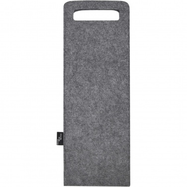 Logo trade advertising products picture of: Felta 75 cl GRS recycled felt wine bag
