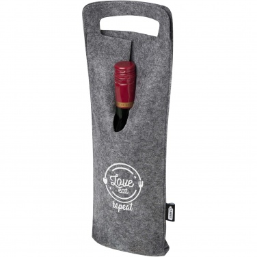 Logo trade promotional gifts picture of: Felta 75 cl GRS recycled felt wine bag