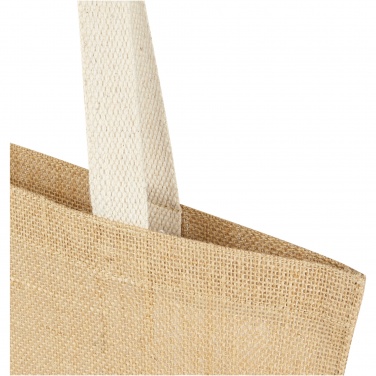 Logo trade promotional gifts picture of: Juta 300 g/m² jute tote bag 7L