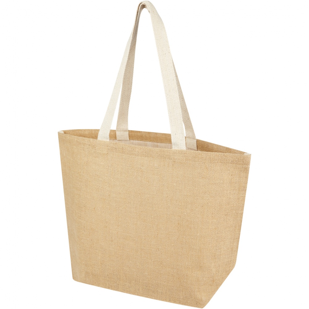 Logo trade promotional gifts picture of: Juta 300 g/m² jute tote bag 12L