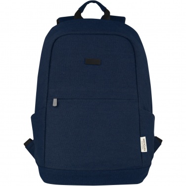 Logo trade advertising products picture of: Joey 15.6" GRS recycled canvas anti-theft laptop backpack 18L