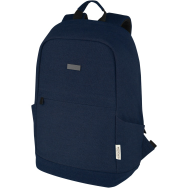 Logo trade promotional product photo of: Joey 15.6" GRS recycled canvas anti-theft laptop backpack 18L