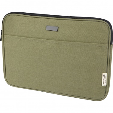 Logotrade promotional item image of: Joey 14" GRS recycled canvas laptop sleeve 2L
