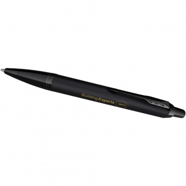 Logotrade promotional item picture of: Parker IM achromatic ballpoint and rollerball pen set with gift box