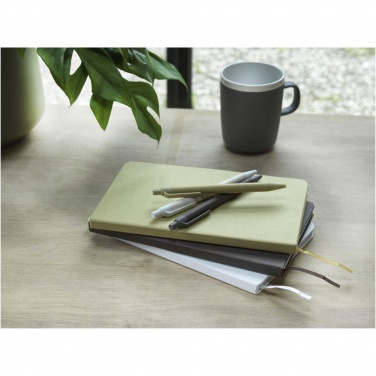 Logo trade business gift photo of: Fabianna crush paper hard cover notebook