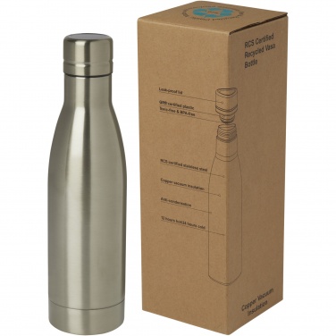 Logo trade promotional gifts image of: Vasa 500 ml RCS certified recycled stainless steel copper vacuum insulated bottle