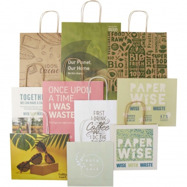 Logo trade business gifts image of: Agricultural waste and kraft paper bags sample box