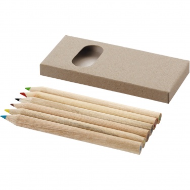 Logo trade promotional products image of: Artemaa 6-piece pencil colouring set