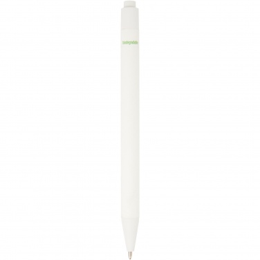 Logo trade promotional merchandise photo of: Chartik monochromatic recycled paper ballpoint pen with matte finish