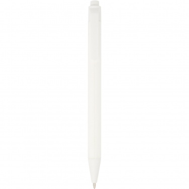 Logo trade promotional giveaway photo of: Chartik monochromatic recycled paper ballpoint pen with matte finish