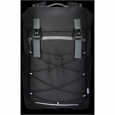 Logo trade corporate gifts image of: Aqua 15.6" GRS recycled water resistant laptop backpack 23L