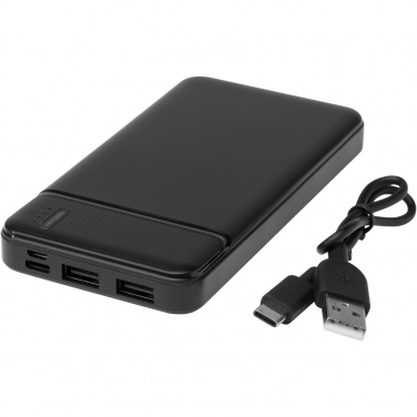 Logo trade promotional giveaway photo of: Loop 10.000 mAh recycled plastic power bank 