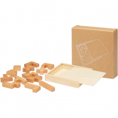 Logo trade corporate gifts image of: Bark wooden puzzle