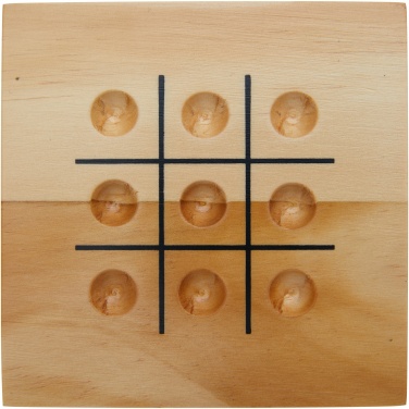 Logo trade advertising product photo of: Strobus wooden tic-tac-toe game