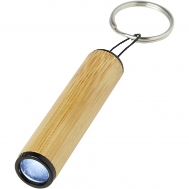 Logotrade promotional product picture of: Cane bamboo key ring with light