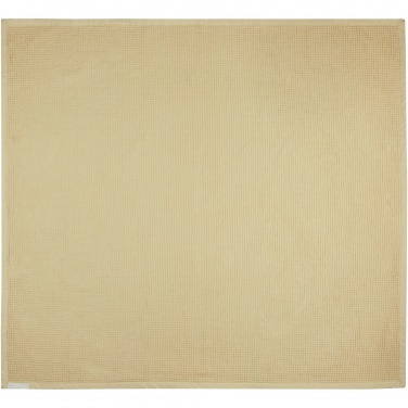 Logo trade corporate gift photo of: Abele 150 x 140 cm cotton waffle blanket
