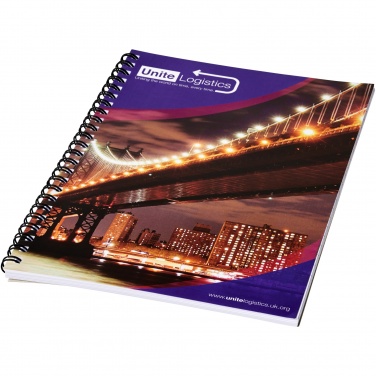 Logo trade advertising product photo of: Desk-Mate® A5 spiral notebook with printed back cover