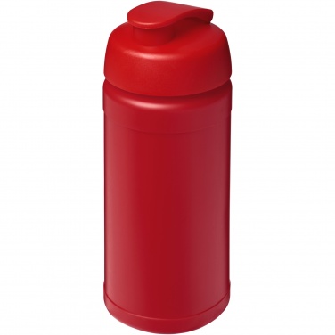 Logo trade corporate gift photo of: Baseline 500 ml recycled sport bottle with flip lid