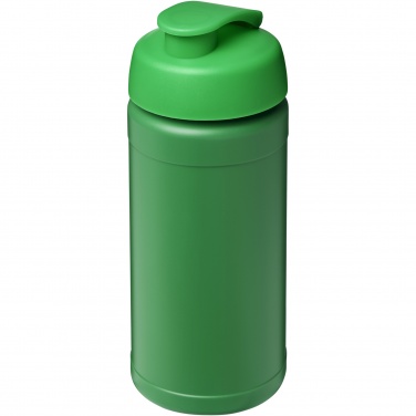 Logo trade business gifts image of: Baseline 500 ml recycled sport bottle with flip lid