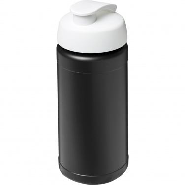 Logo trade business gifts image of: Baseline 500 ml recycled sport bottle with flip lid
