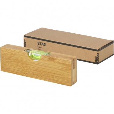 Logotrade promotional gift picture of: Flush bamboo spirit level with bottle opener
