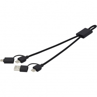 Logo trade promotional product photo of: Connect 6-in-1 RCS recycled aluminium 45W quick charge & data transfer cable