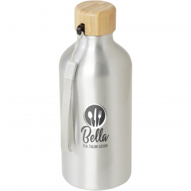 Logo trade promotional product photo of: Malpeza 500 ml RCS certified recycled aluminium water bottle