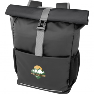 Logotrade promotional gifts photo of: Aqua 15" GRS recycled water resistant roll-top bike bag 20L