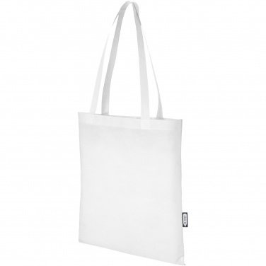 Logo trade corporate gifts image of: Zeus GRS recycled non-woven convention tote bag 6L