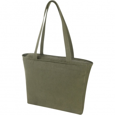 Logo trade promotional giveaways picture of: Weekender 500 g/m² Aware™ recycled tote bag