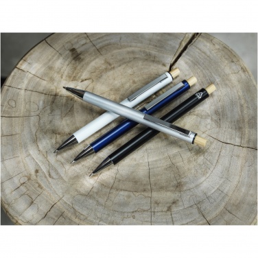 Logotrade advertising product picture of: Cyrus recycled aluminium ballpoint pen (blue ink)