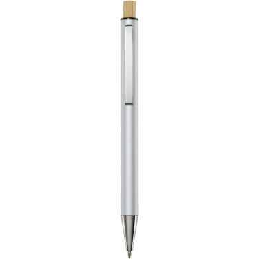 Logo trade advertising products picture of: Cyrus recycled aluminium ballpoint pen (black ink)