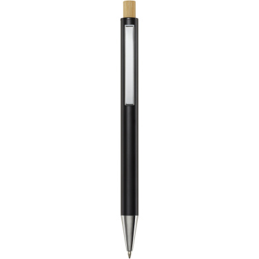 Logo trade promotional product photo of: Cyrus recycled aluminium ballpoint pen (black ink)