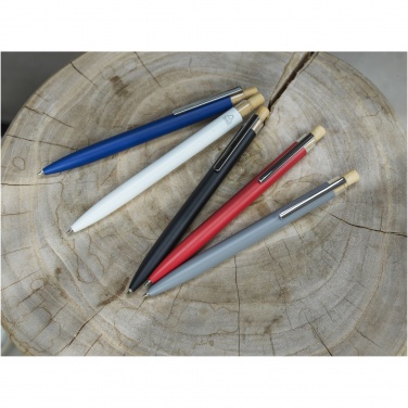 Logo trade corporate gift photo of: Nooshin recycled aluminium ballpoint pen  (blue ink)