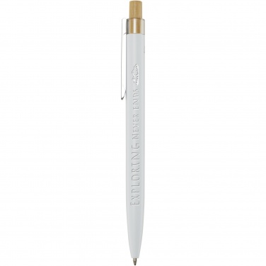 Logo trade advertising products picture of: Nooshin recycled aluminium ballpoint pen  (blue ink)