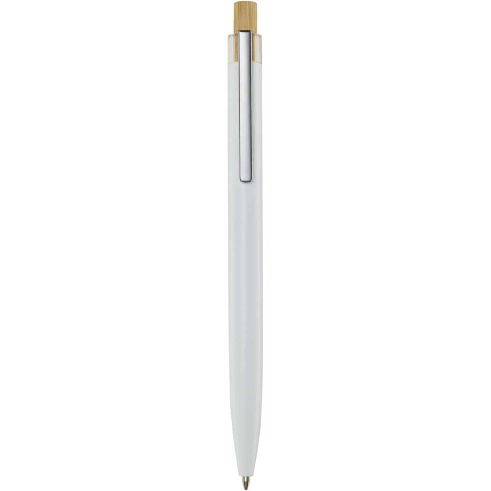 Logotrade promotional merchandise picture of: Nooshin recycled aluminium ballpoint pen (black ink)