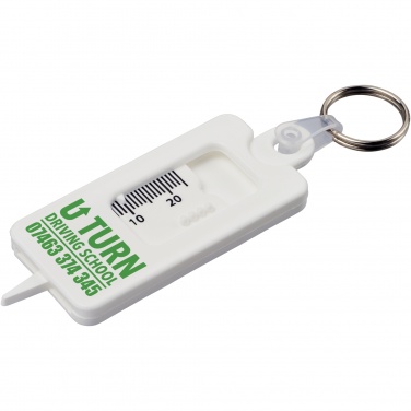 Logotrade promotional products photo of: Kym recycled tyre tread check keychain