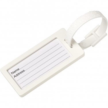 Logo trade promotional giveaway photo of: River recycled window luggage tag