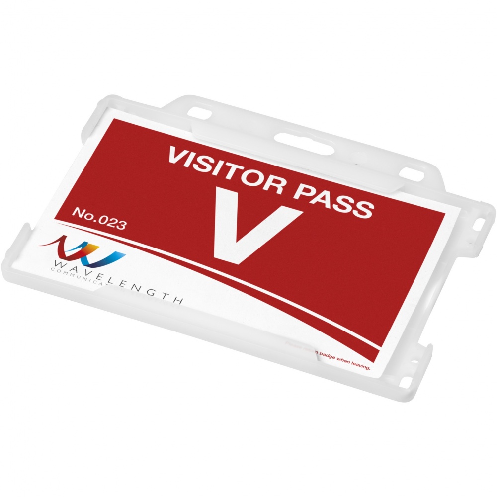 Logo trade promotional merchandise image of: Vega recycled plastic card holder