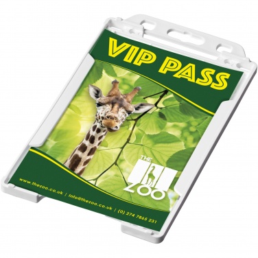 Logo trade corporate gifts image of: Pierre recycled plastic card holder 