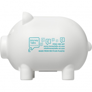 Logotrade promotional gift image of: Oink recycled plastic piggy bank