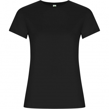 Logo trade promotional giveaways image of: Golden short sleeve women's t-shirt