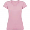 Victoria short sleeve women's v-neck t-shirt, Light pink
